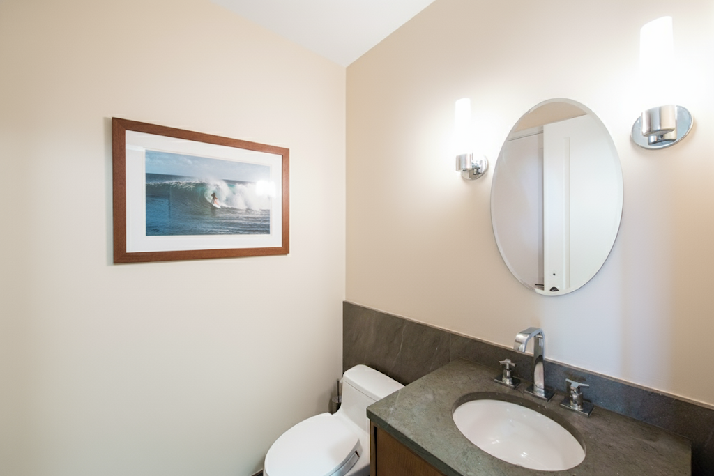 177 9th Avenue, Unit 4F Manhattan, NY 10011 - Photo 6 of 13 a bathroom with a toilet a sink and mirror