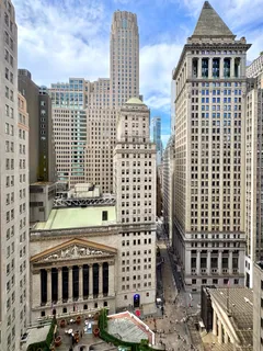 a front view of a building with glass windows