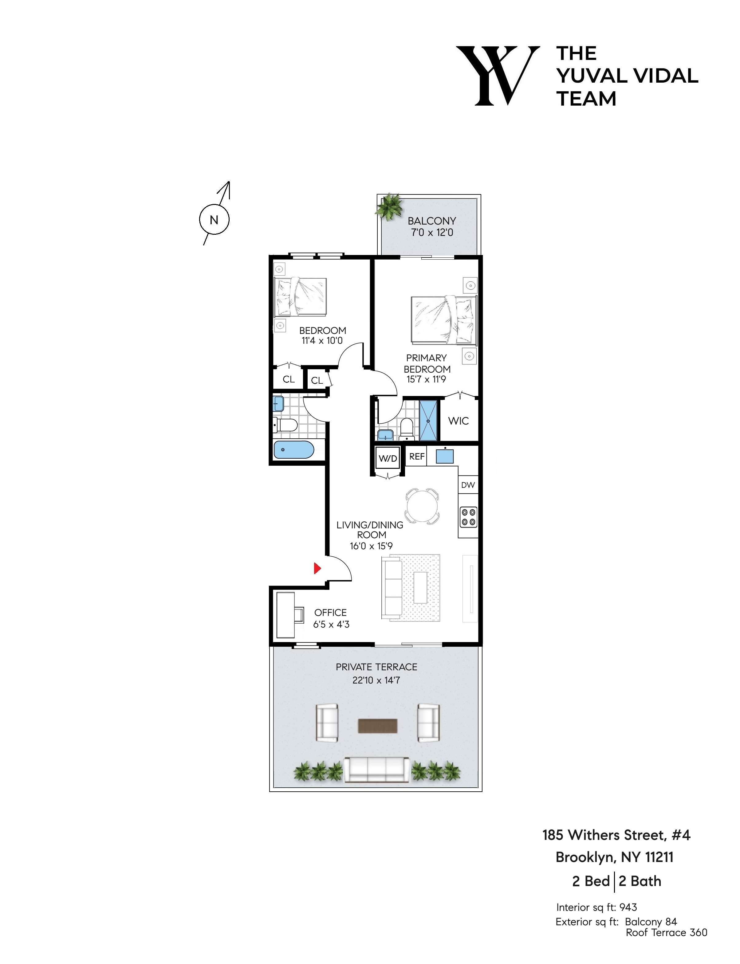 185 Withers Street, Unit 4 Brooklyn, NY 11211 - Photo 12 of 12 a picture of a floor plan