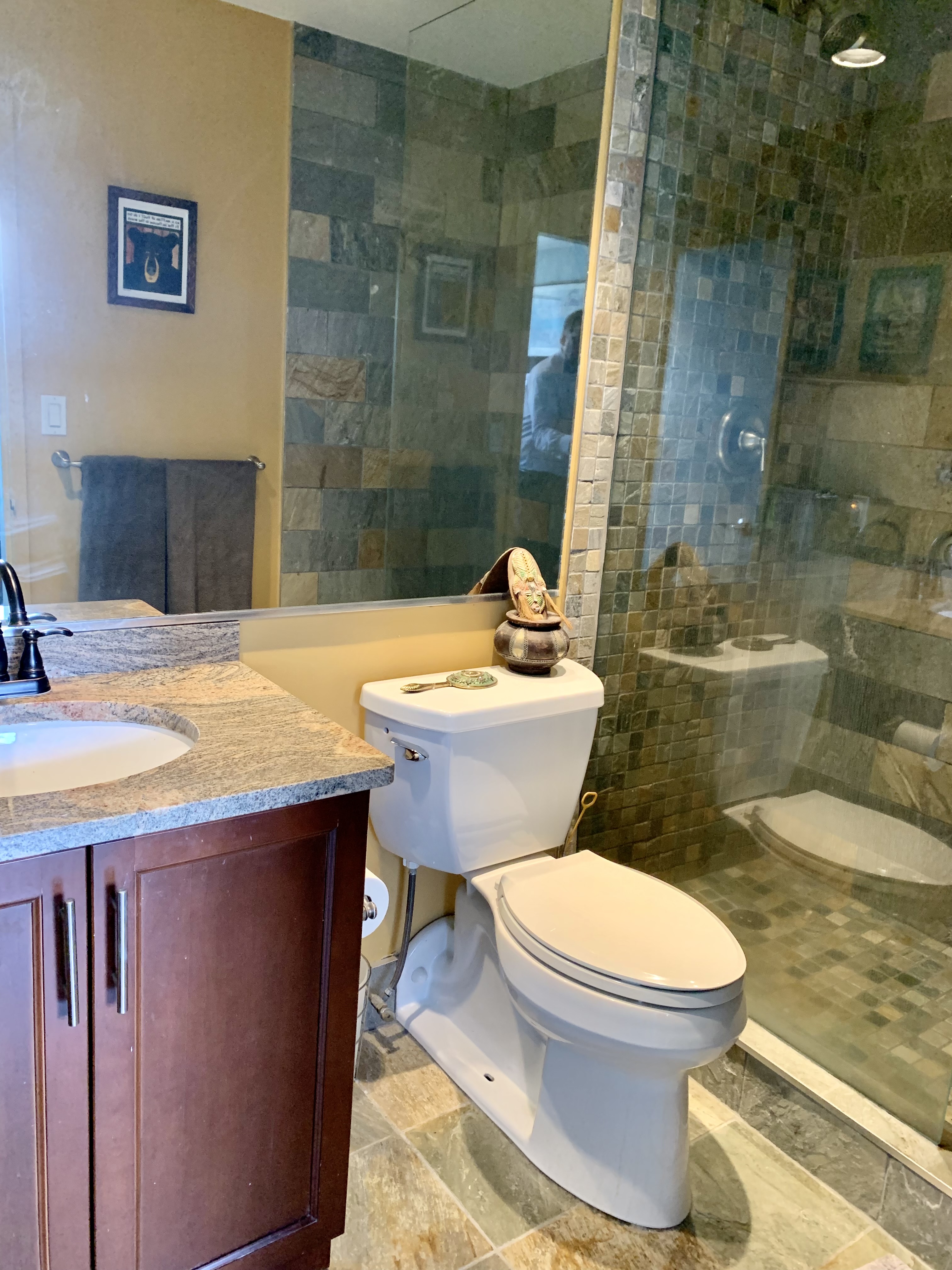 130 Barrow Street, Unit PH508 Manhattan, NY 10014 - Photo 8 of 14 a bathroom with a sink a toilet and shower