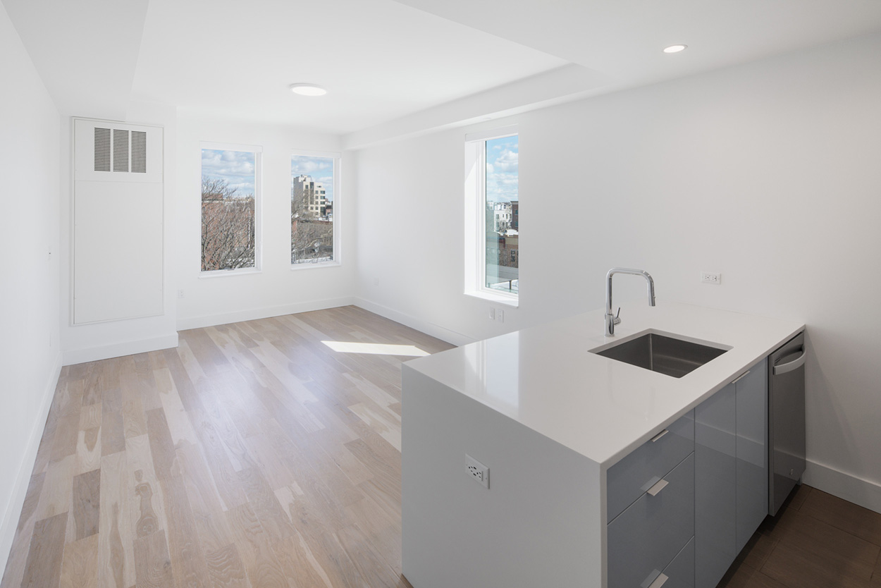 195 Clarkson Avenue, Unit 6E Brooklyn, NY 11226 - Photo 1 of 13 a kitchen with a sink a window and cabinets