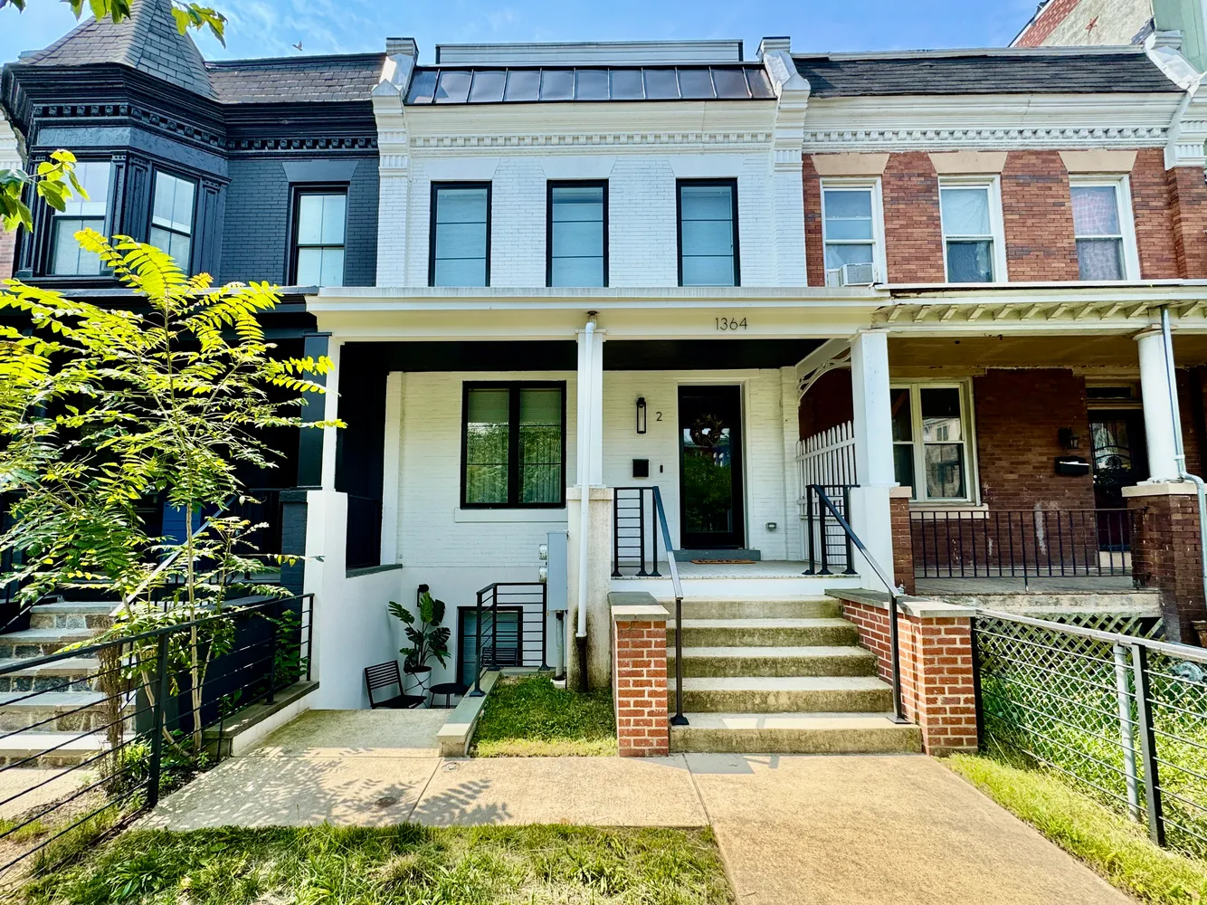 a picture of a wall with a large mirror