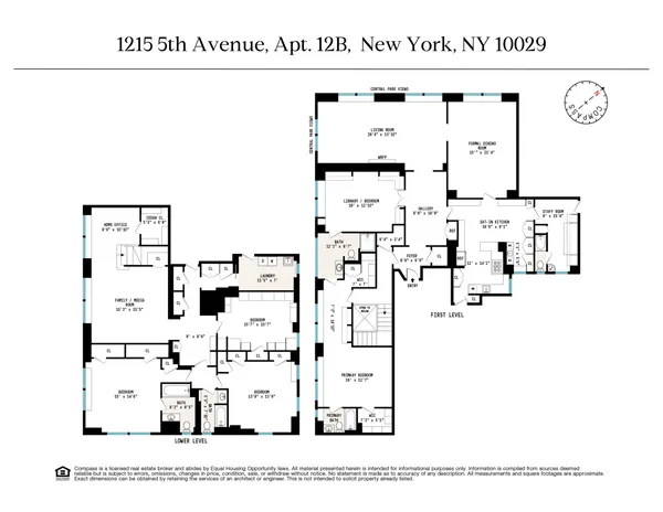 $4,350,000 | 1215 5th Avenue, Unit 12B/11A | Upper Carnegie Hill