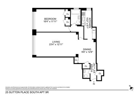 $695,000 | 25 Sutton Place South, Unit 9R | Sutton Place