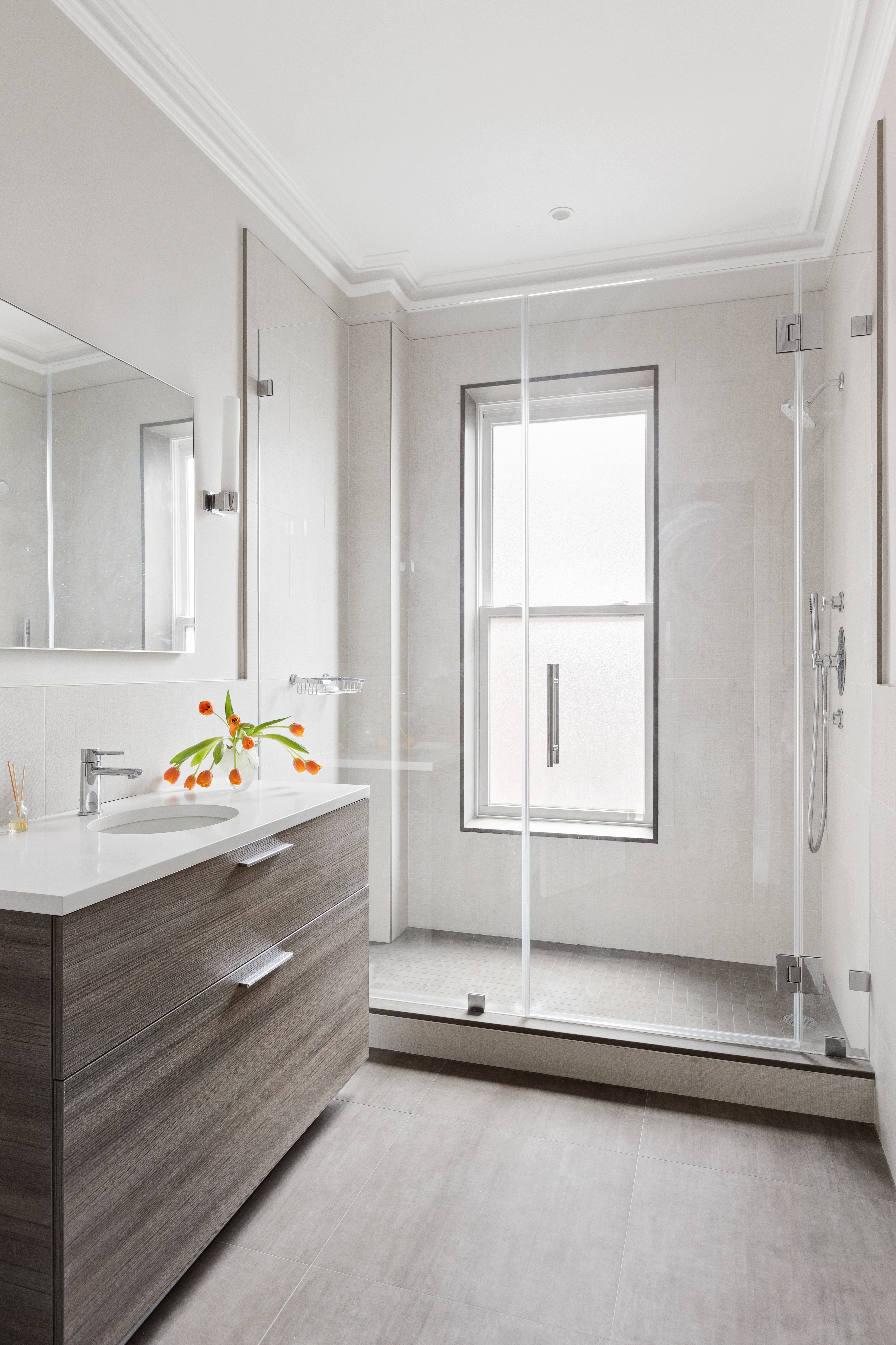 196 Berkeley Place Brooklyn, NY 11217 - Photo 15 of 25 a bathroom with a sink and a mirror