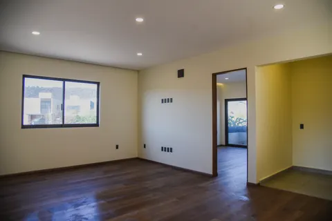 wooden floor in a hall with an entryway