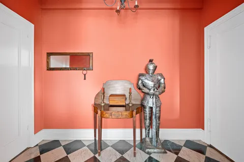 a front view of a house with a glass door