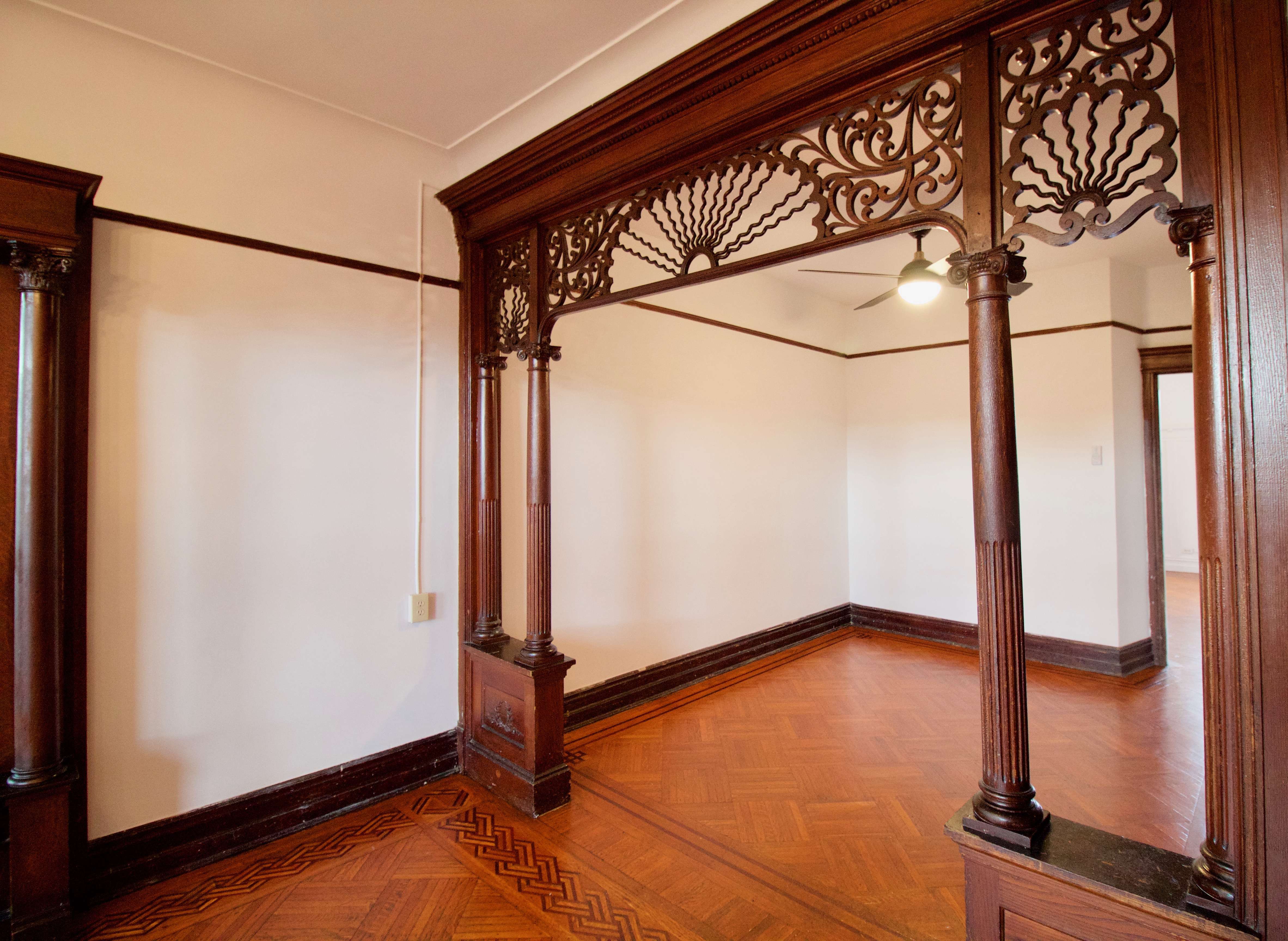 403 Caton Avenue, Unit 3 Brooklyn, NY 11218 - Photo 3 of 31 a view of a room with wooden floor and bench in a room