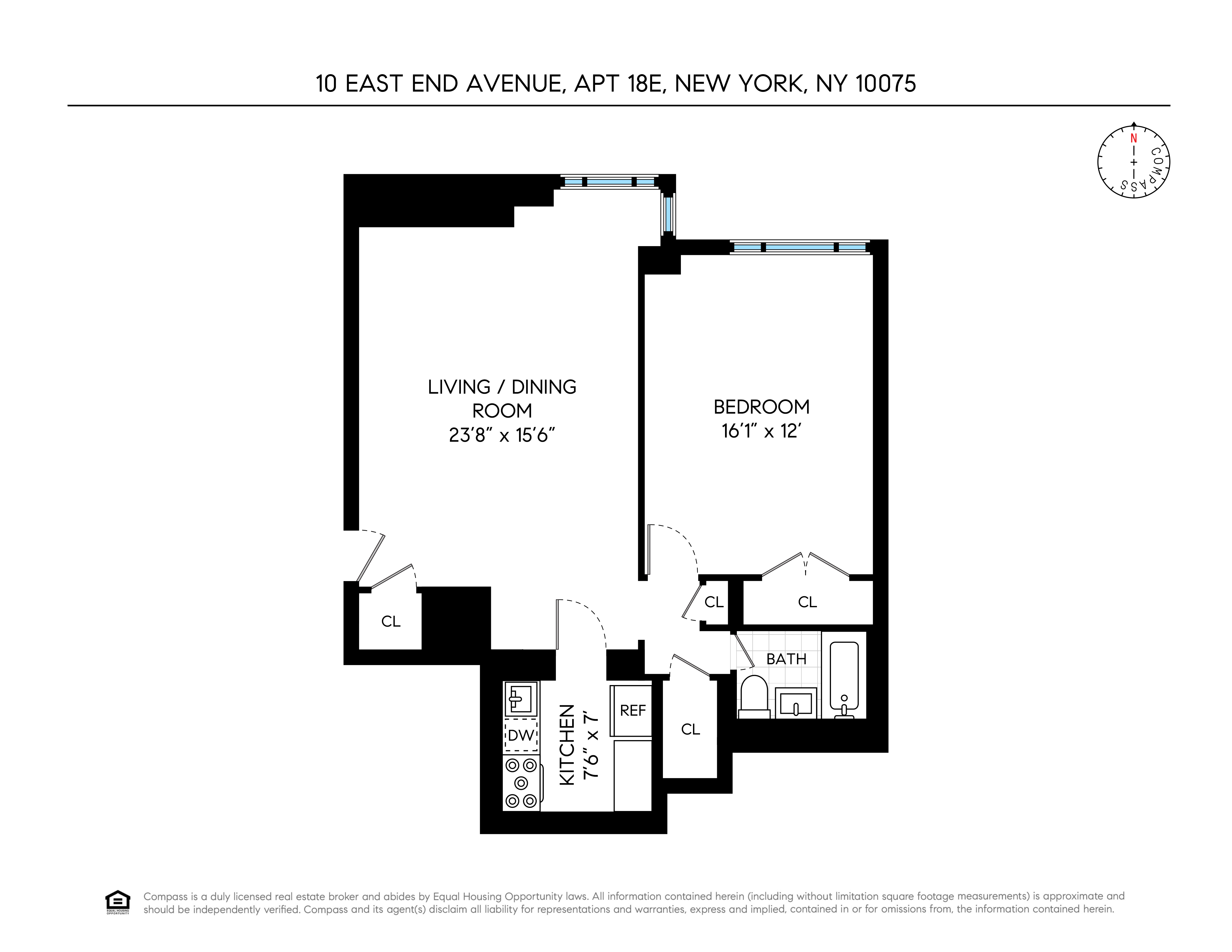 10 East End Avenue, Unit 18E Manhattan, NY 10075 - Photo 13 of 13 a picture of a floor plan