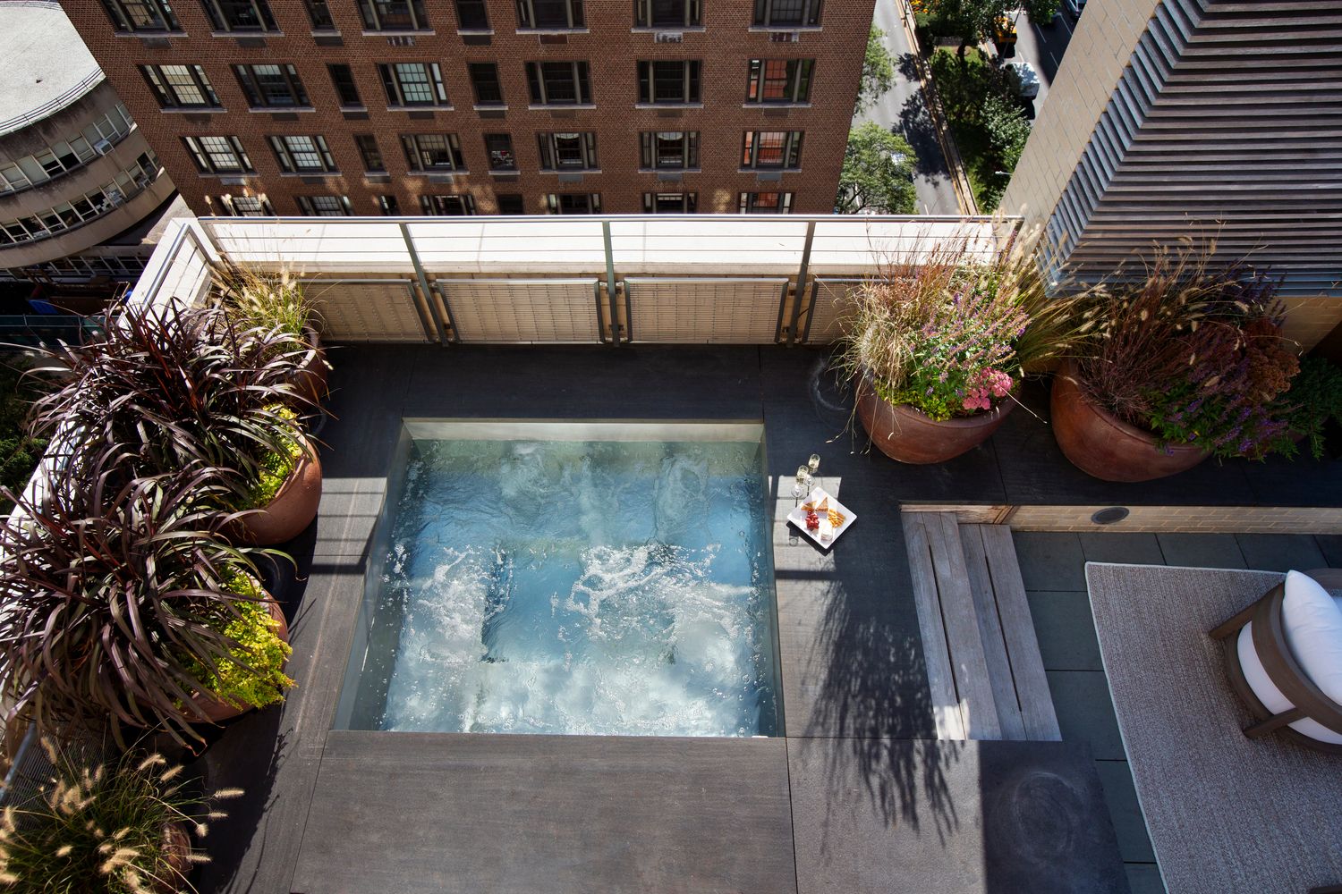 a front view of a building