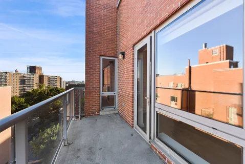 a view of balcony with city view