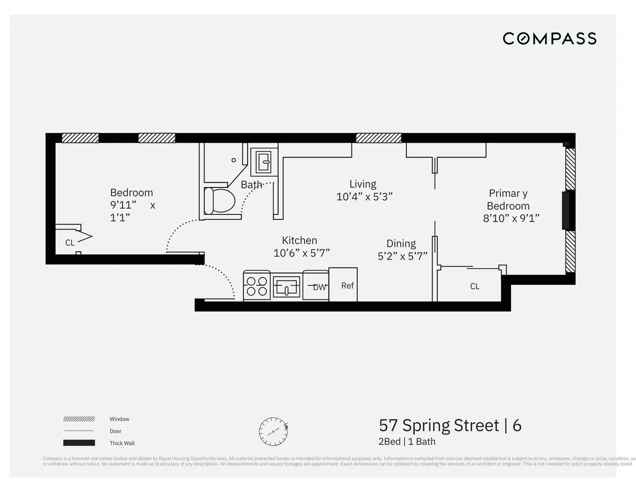 $4,675 | 57 Spring Street, Unit 3 | NoLita