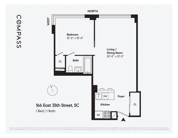 $520,000 | 166 East 35th Street, Unit 5C | Murray Hill