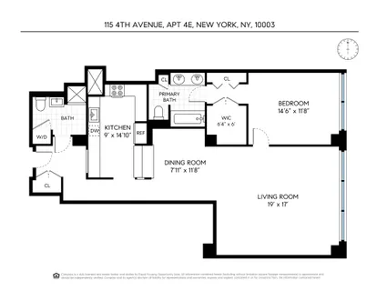 $1,950,000 | 115 4th Avenue, Unit 4E | Greenwich Village