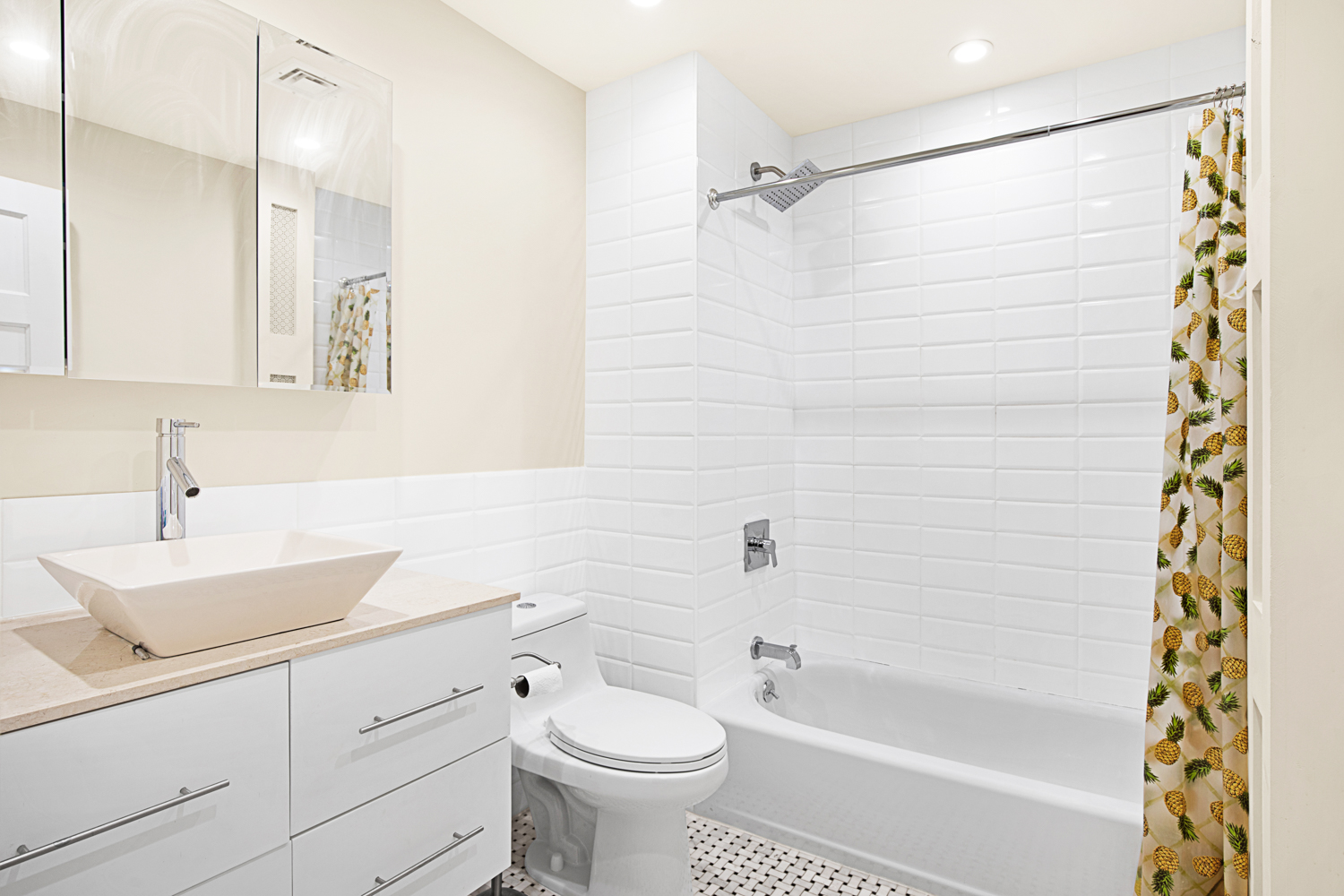 392 9th Street Brooklyn, NY 11215 - Photo 9 of 11 a bathroom with a sink a toilet and shower
