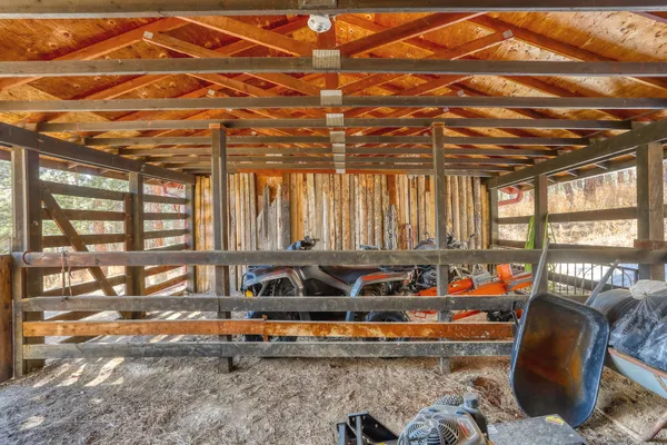 a view of a yard with an outdoor space