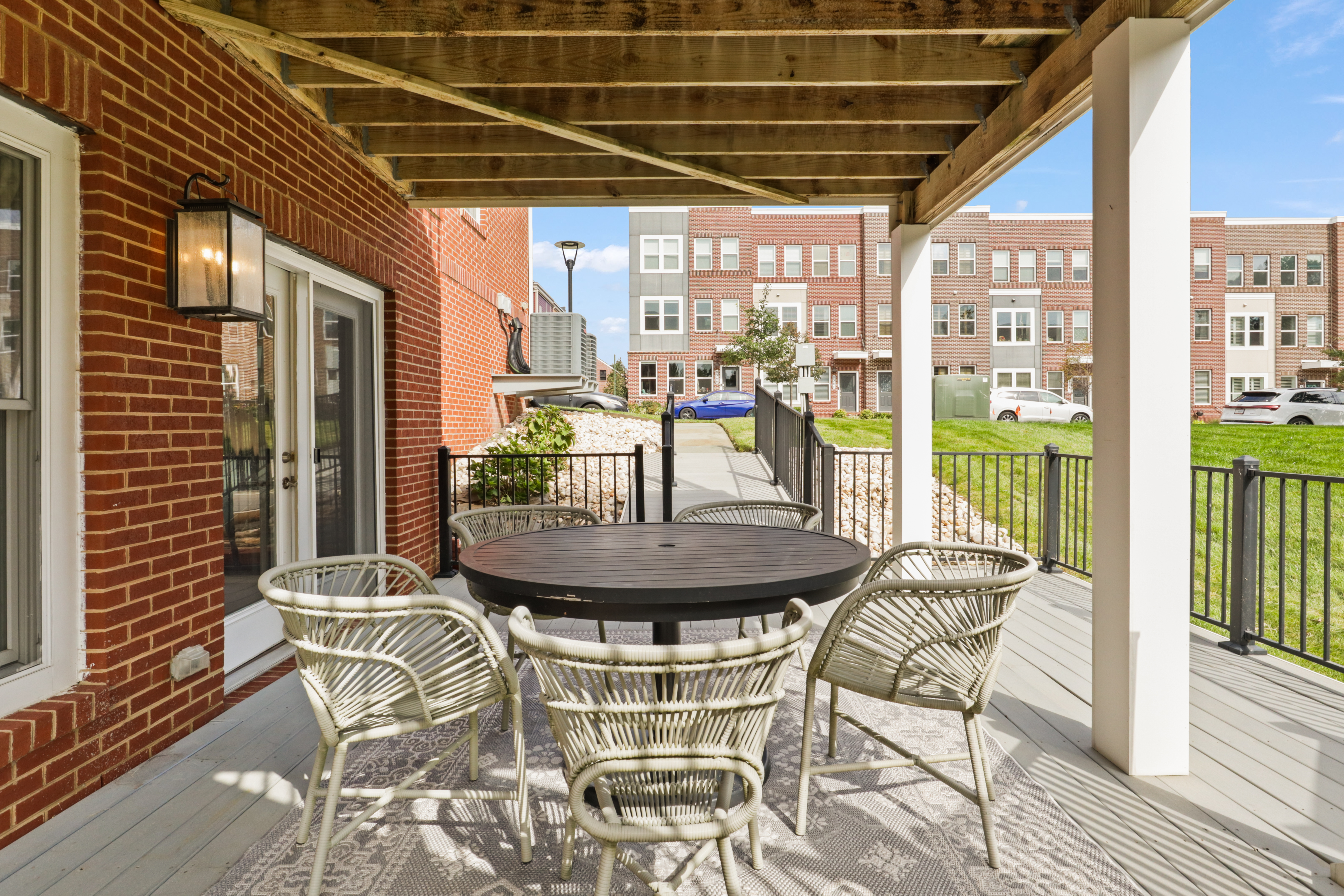 9101 Power House Road Lorton, VA 22079 - Photo 58 of 75 a view of a dining room with furniture wooden floor and kitchen view