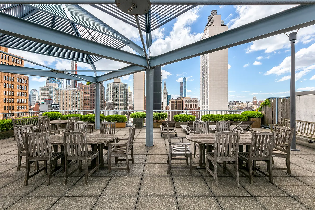 252 7th Avenue, Unit 14G Manhattan, NY 10001 - Photo 15 of 20 an outdoor space with lots of tables and chairs