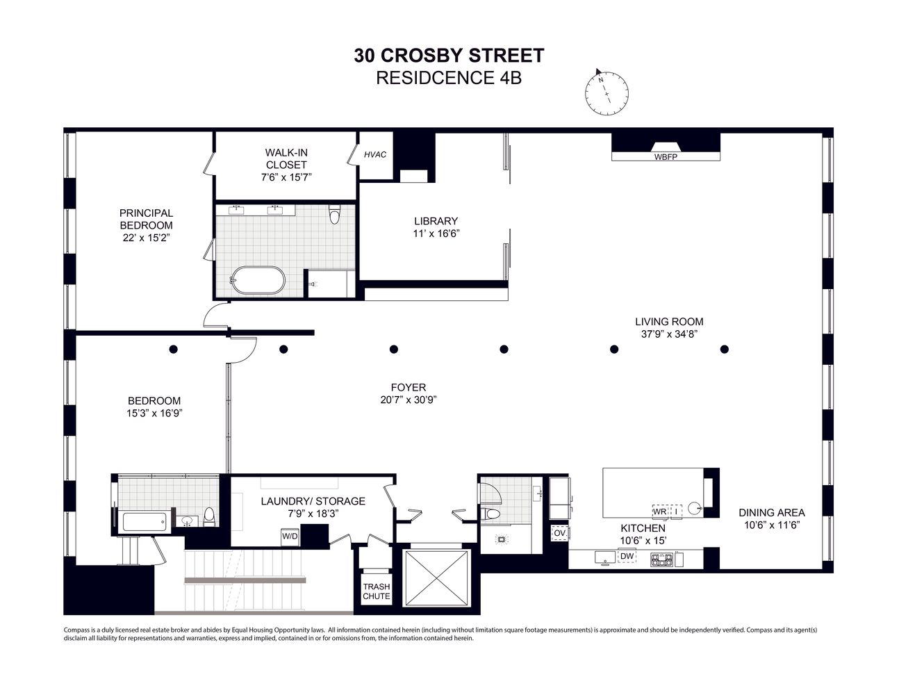 $9,300,000 | 30 Crosby Street, Unit 4B | SoHo