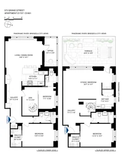 $1,995,000 | 573 Grand Street, Unit D1707&1801 | Lower East Side