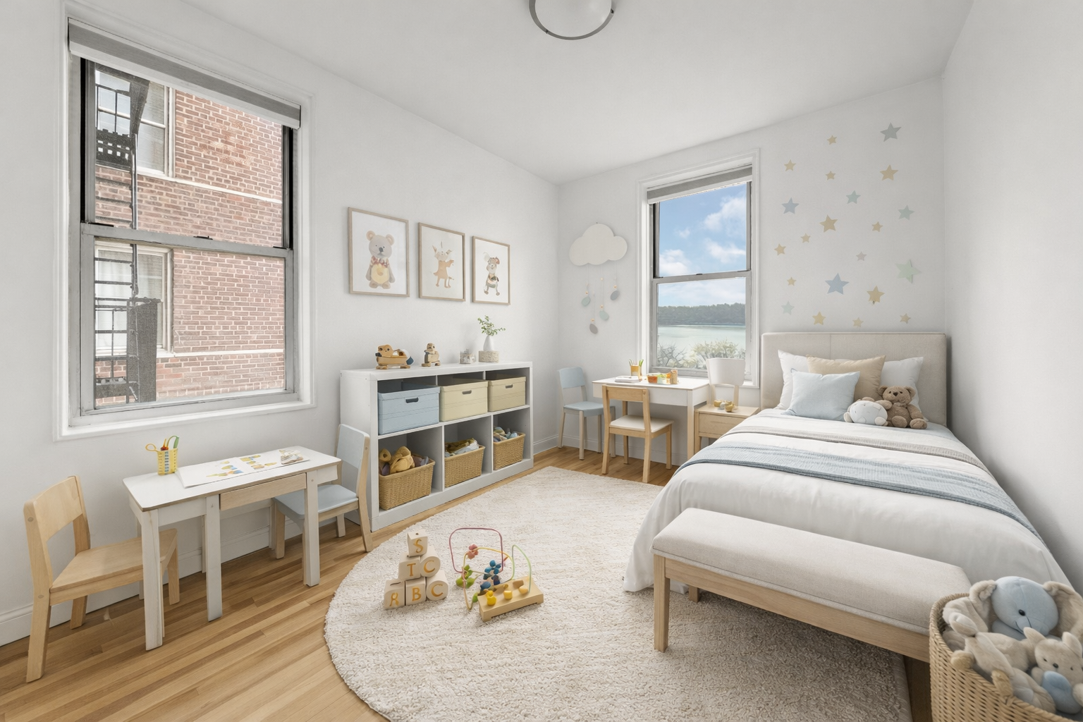 330 Haven Avenue, Unit 3G Manhattan, NY 10033 - Photo 3 of 7 a bedroom with furniture and a window