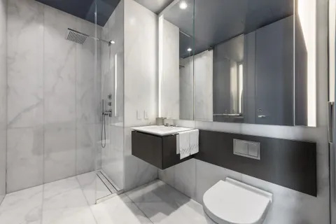 a view of a pathway of a building