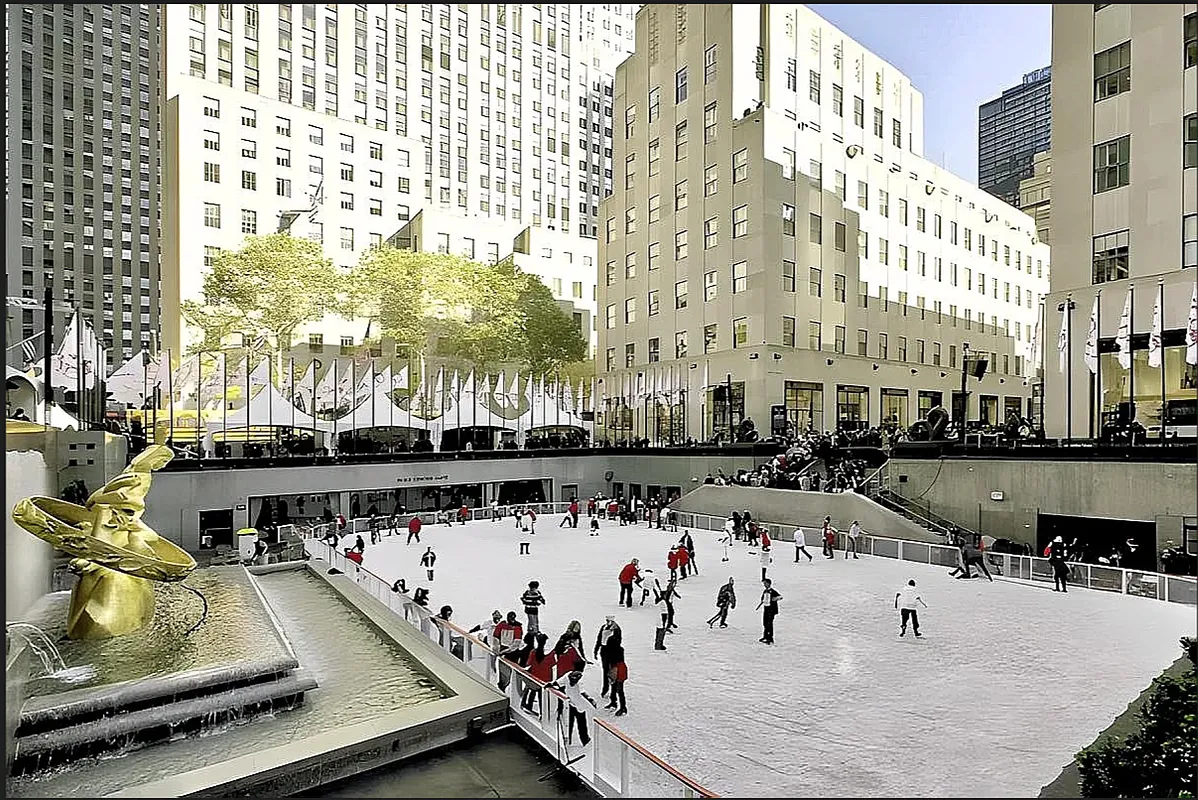 18 West 48th Street, Unit 4F Manhattan, NY 10036 - Photo 15 of 20 a swimming pool view with a outdoor seating