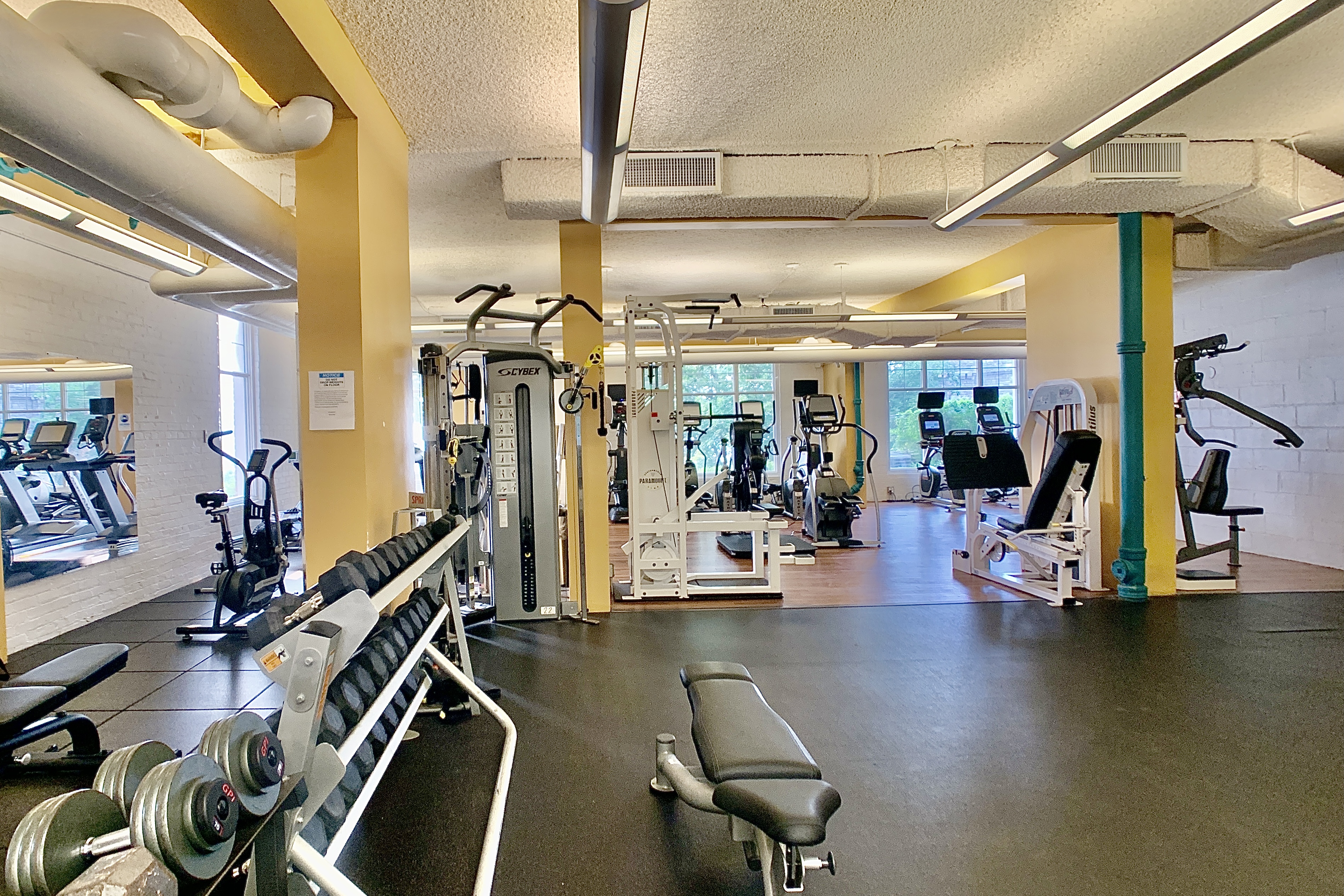 200 Cabrini Boulevard, Unit 86 Manhattan, NY 10033 - Photo 22 of 26 a view of a room with gym equipment
