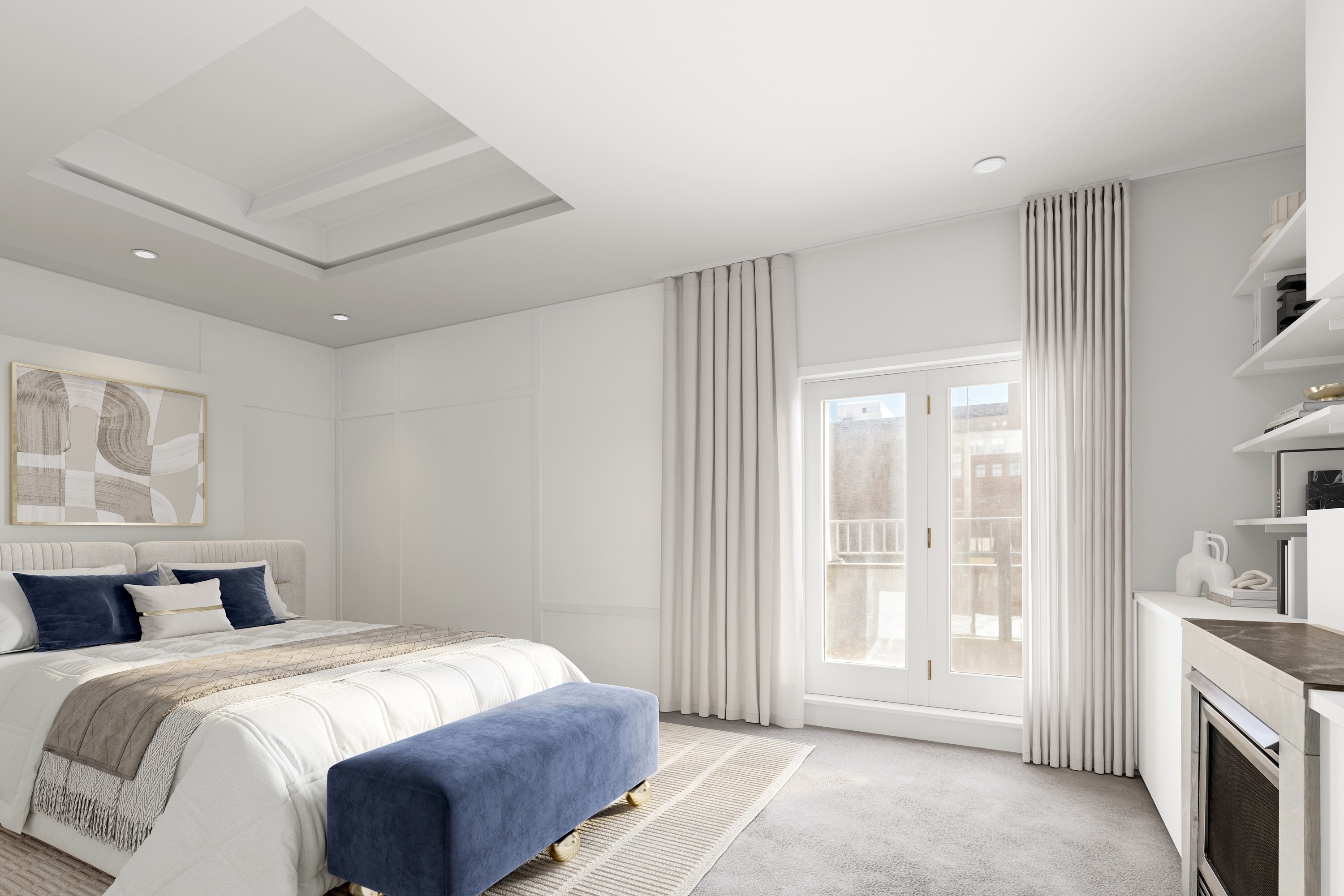 131 5th Avenue, Unit 801 Manhattan, NY 10003 - Photo 12 of 22 a spacious bedroom with a bed and a window