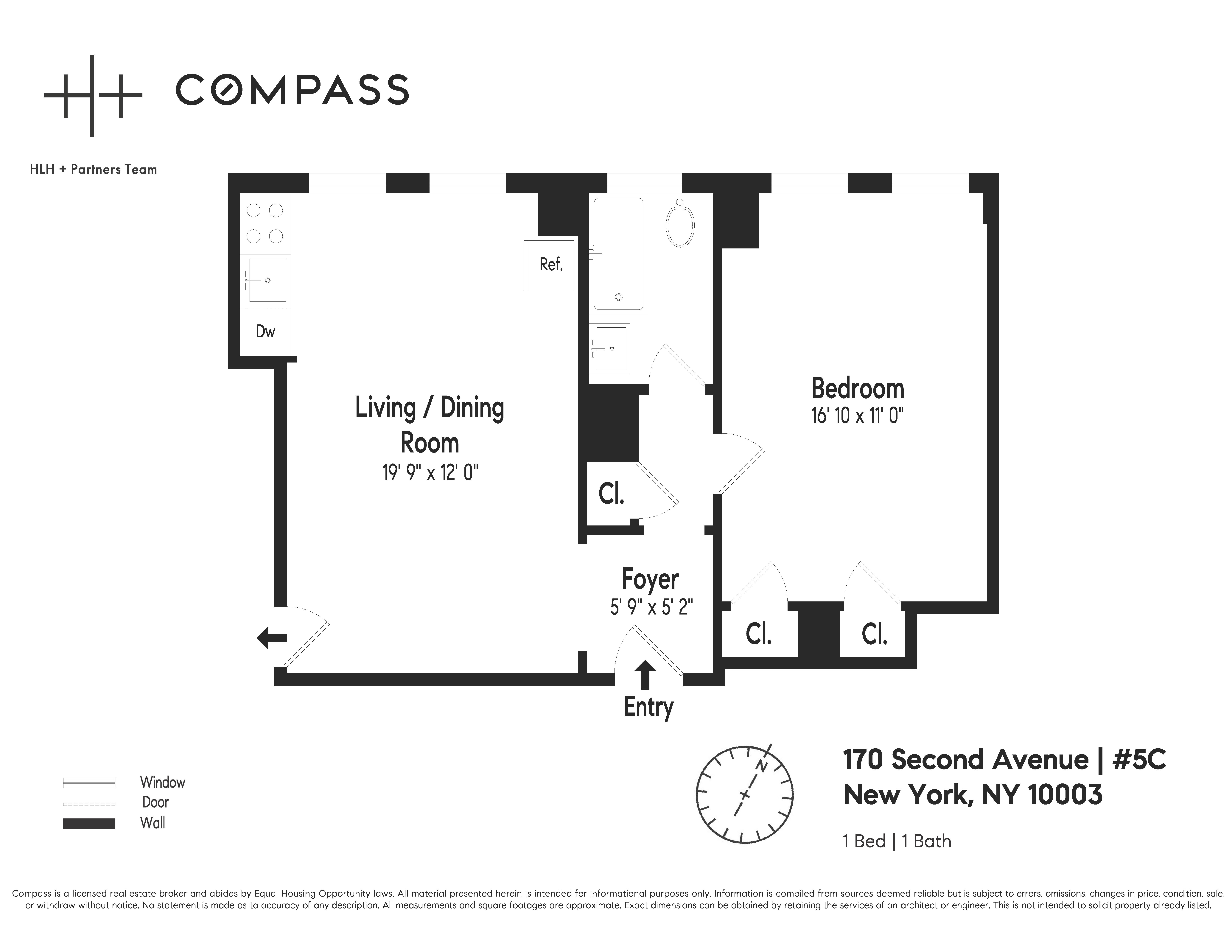 170 2nd Avenue, Unit 5C Manhattan, NY 10003 - Photo 8 of 8 a picture of a wall with a white building