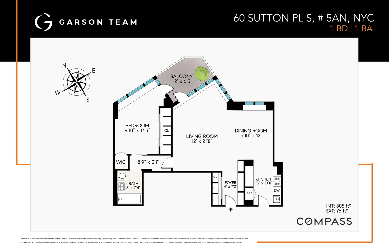 $785,000 | 60 Sutton Place South, Unit 5AN | Sutton Place