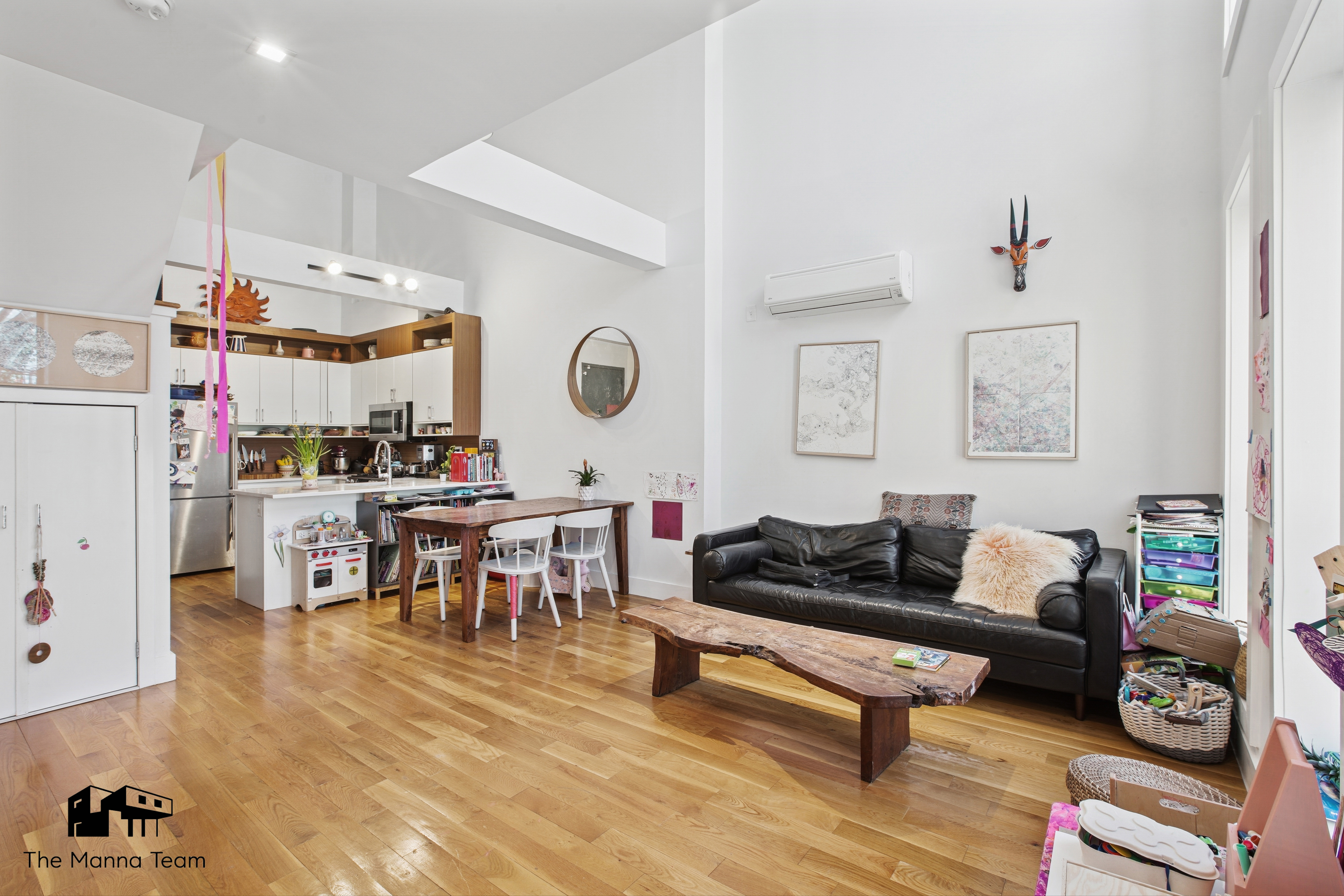 385 Jefferson Avenue, Unit C Brooklyn, NY 11221 - Photo 3 of 21 a living room with furniture and wooden floor