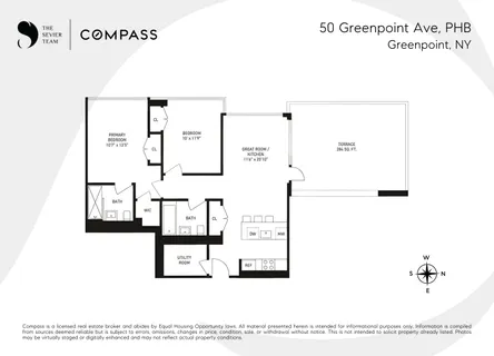 $1,995,000 | 50 Greenpoint Avenue, Unit PHB | Greenpoint