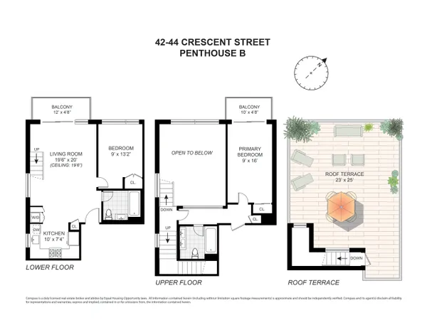 $1,590,000 | 42-44 Crescent Street, Unit PHB | Long Island City