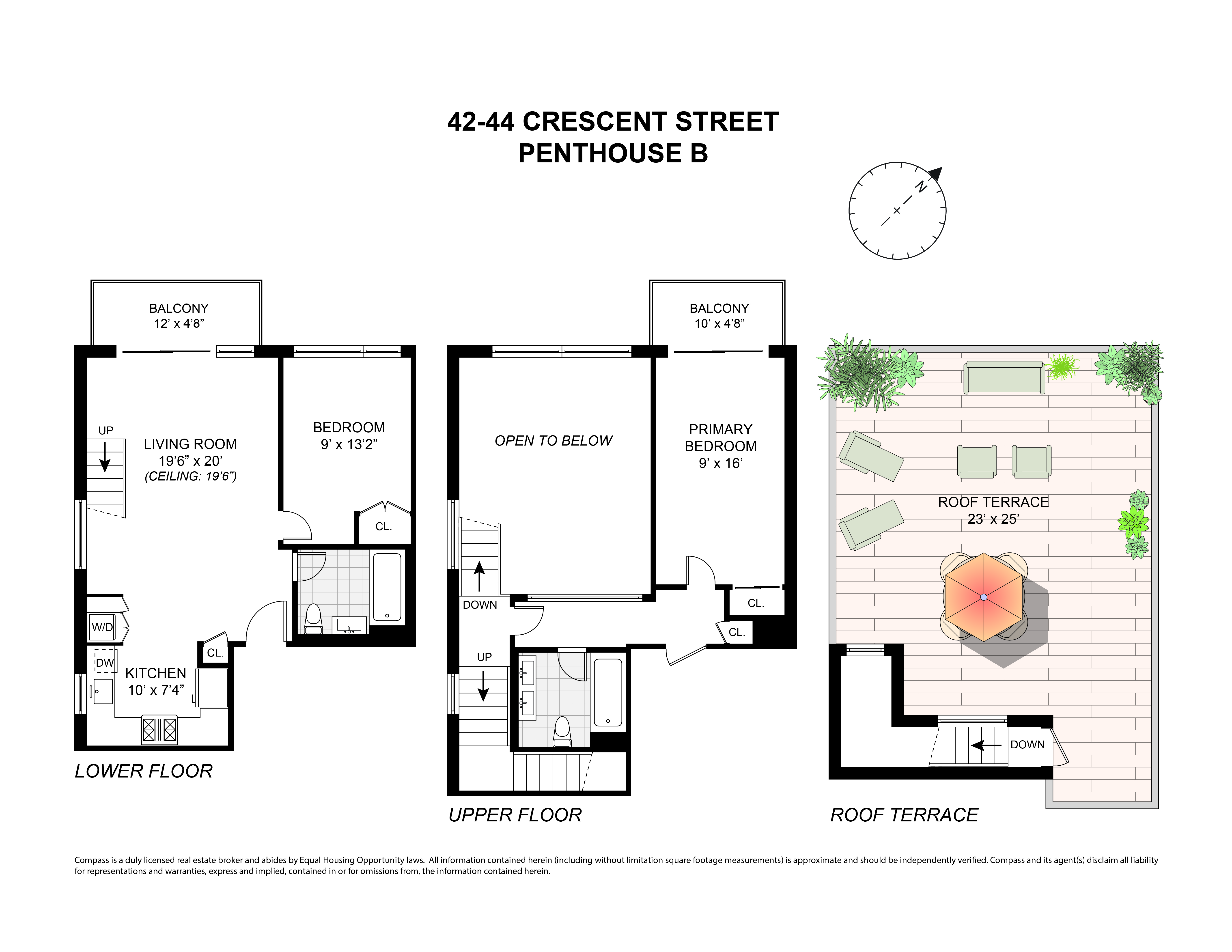 42-44 Crescent Street, Unit PHB Queens, NY 11101 - Photo 11 of 11 a picture of a floor plan