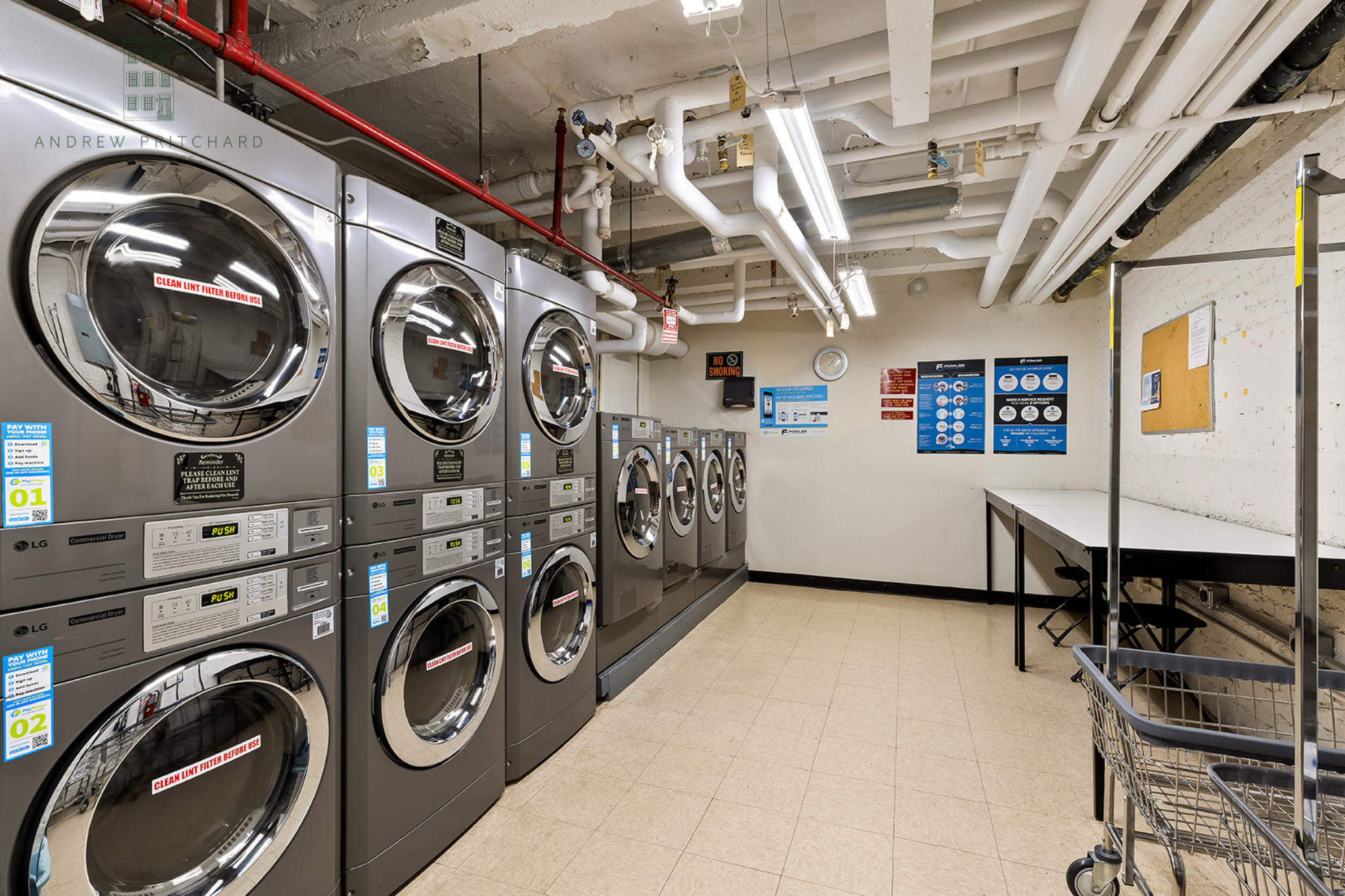 212 East 48th Street, Unit 1D Manhattan, NY 10017 - Photo 11 of 12 a view of a storage & utility room with racks on the wall