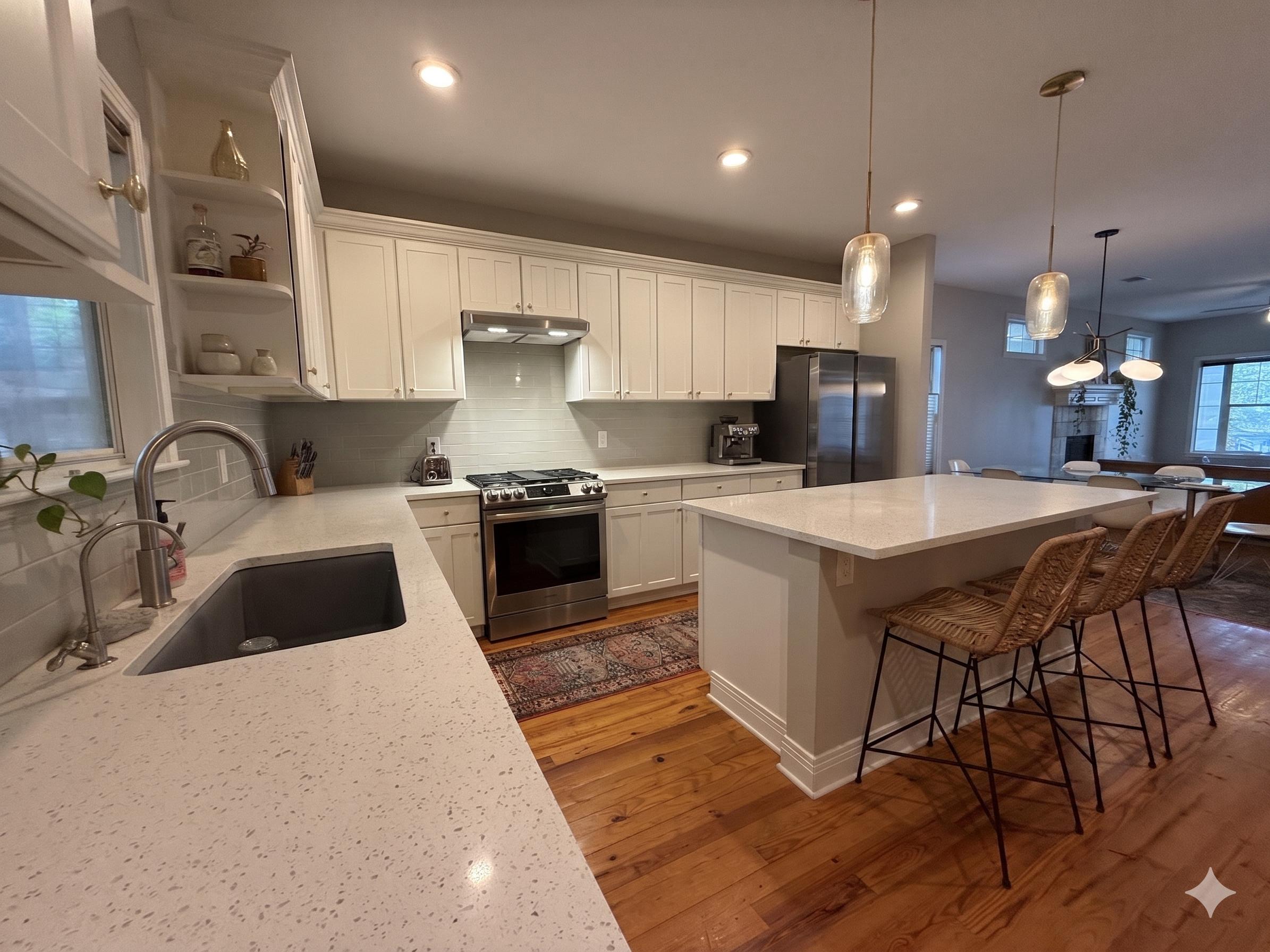 5108 Eilers Avenue Austin, TX 78751 - Photo 13 of 13 a kitchen with a sink a counter top space stainless steel appliances and cabinets