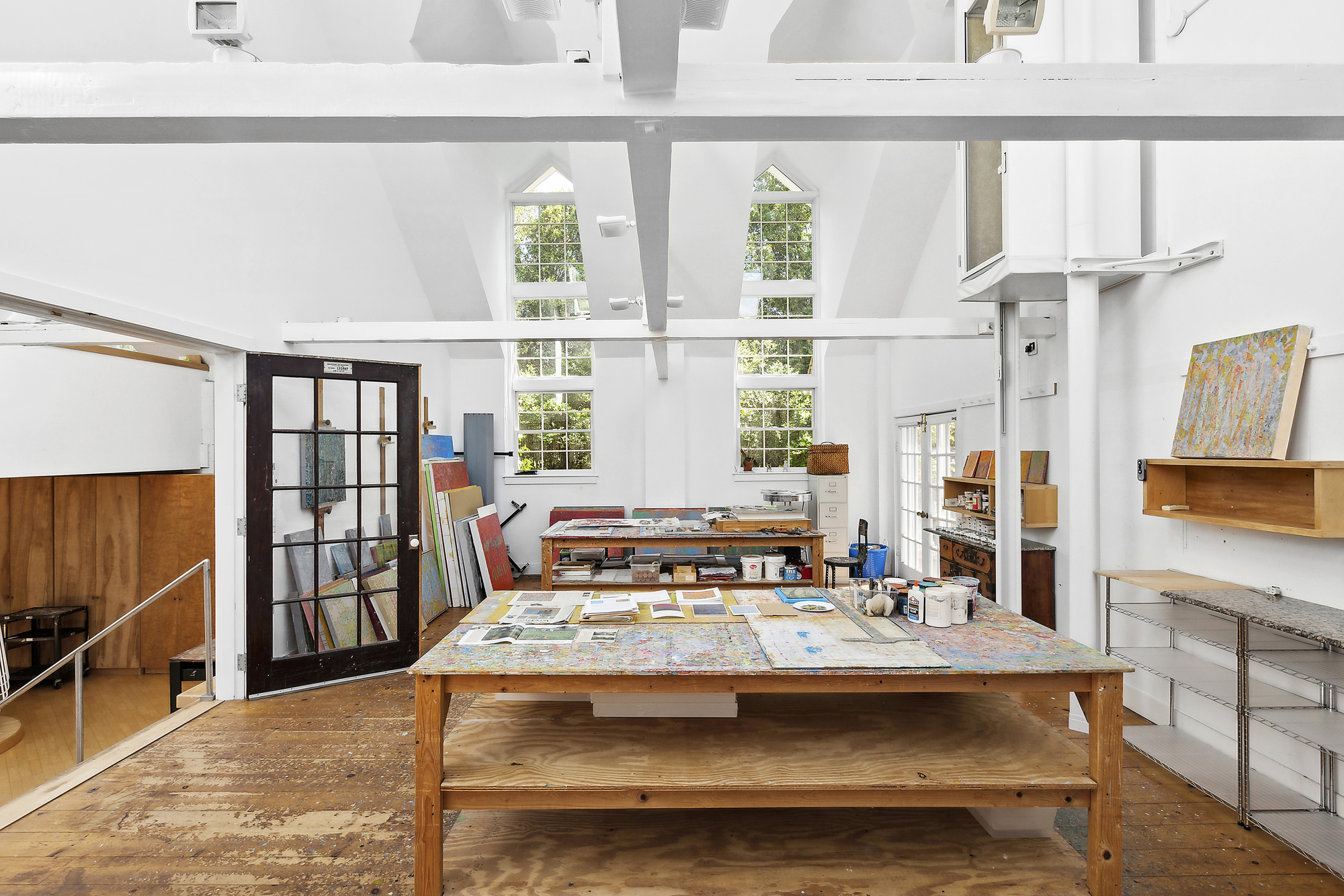 488 Ocean Road Bridgehampton, NY 11932 - Photo 9 of 21 a view of living room with furniture and large window