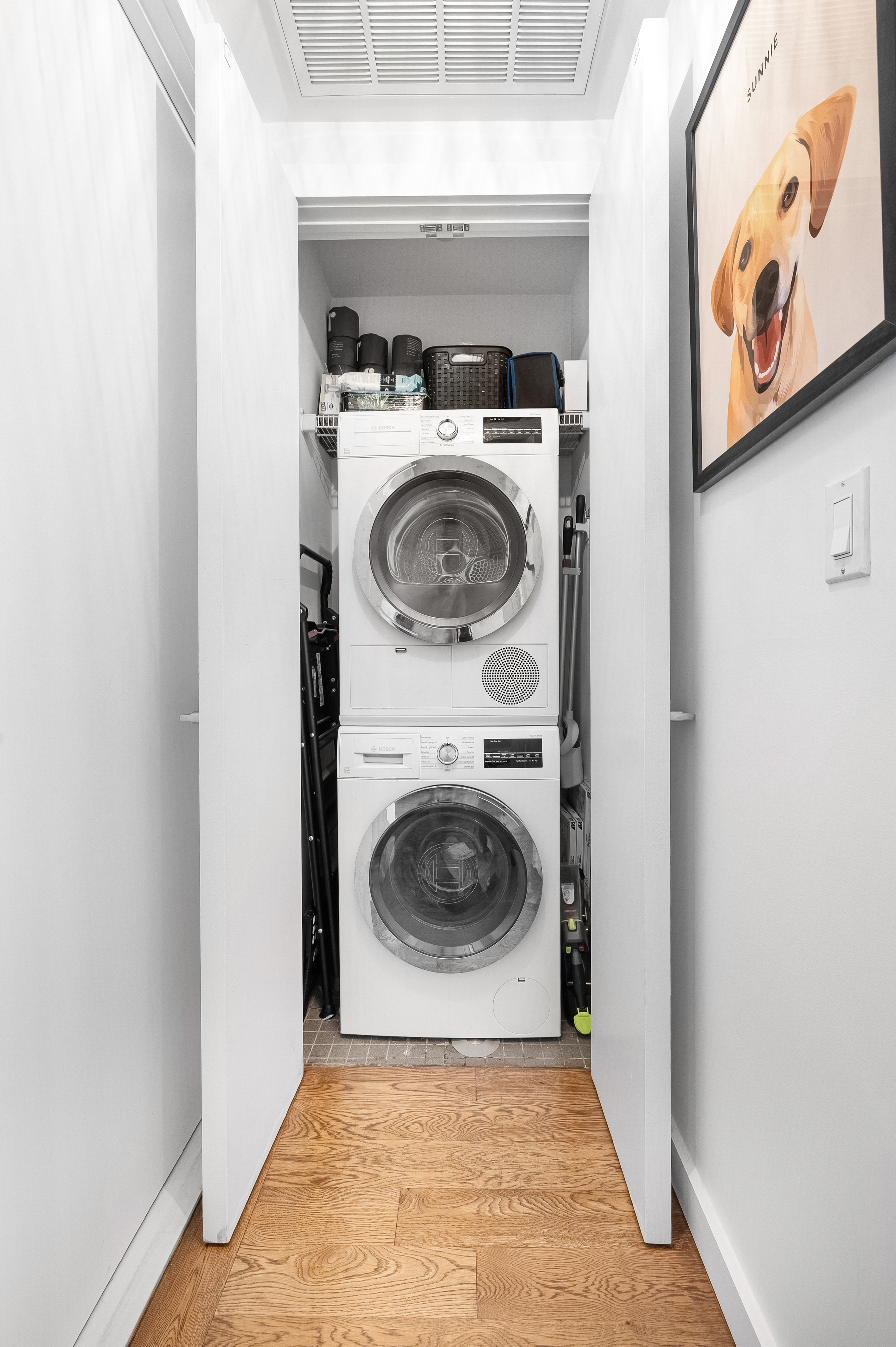 307 Cooper Street, Unit 3B Brooklyn, NY 11237 - Photo 9 of 10 a utility room with dryer and washer