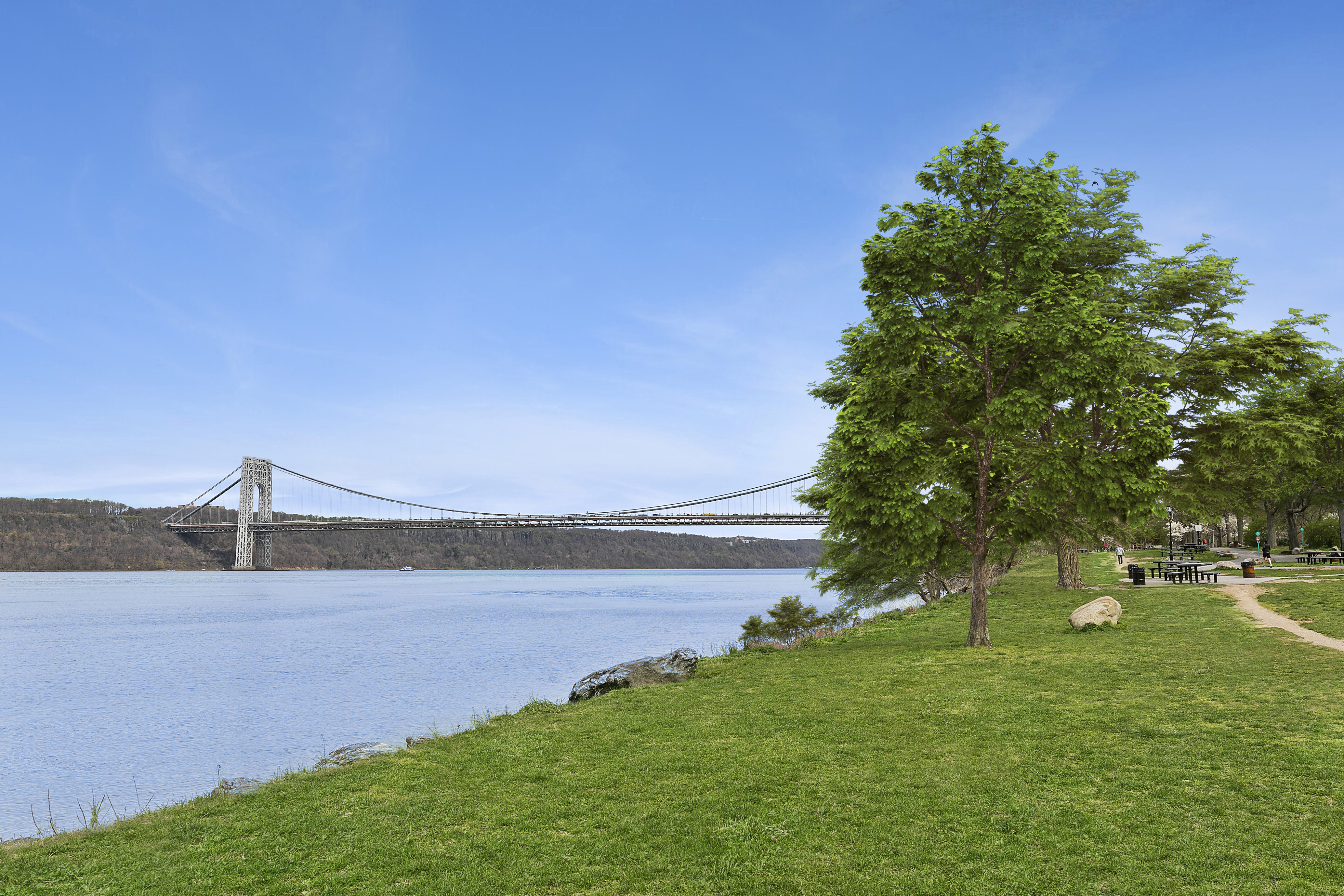 159-34 Riverside Drive West, Unit 7L90 Manhattan, NY 10032 - Photo 21 of 22 a view of an outdoor space and a lake view