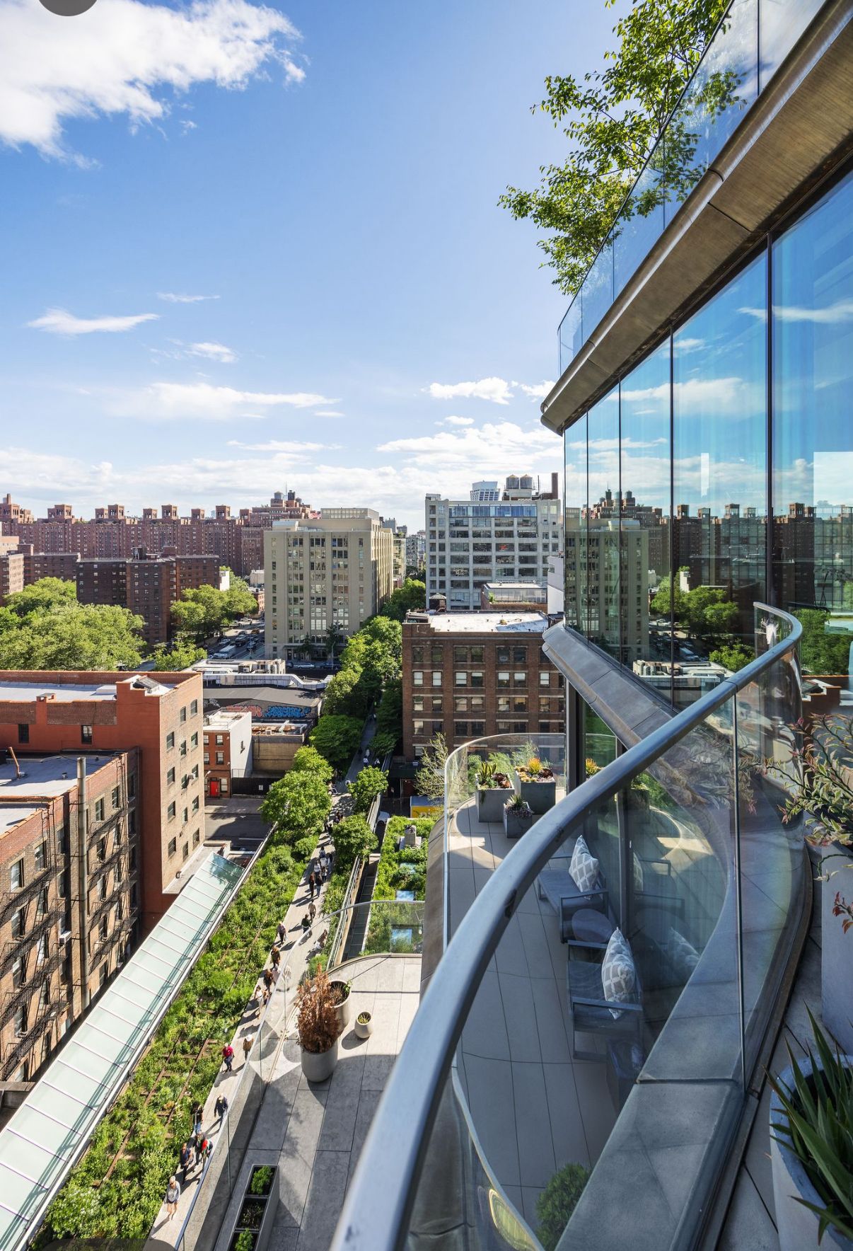 520 West 28th Street, Unit PH37 Manhattan, NY 10001 - Photo 32 of 45 a city view from the balcony