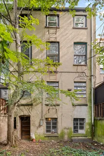 a front view of a building