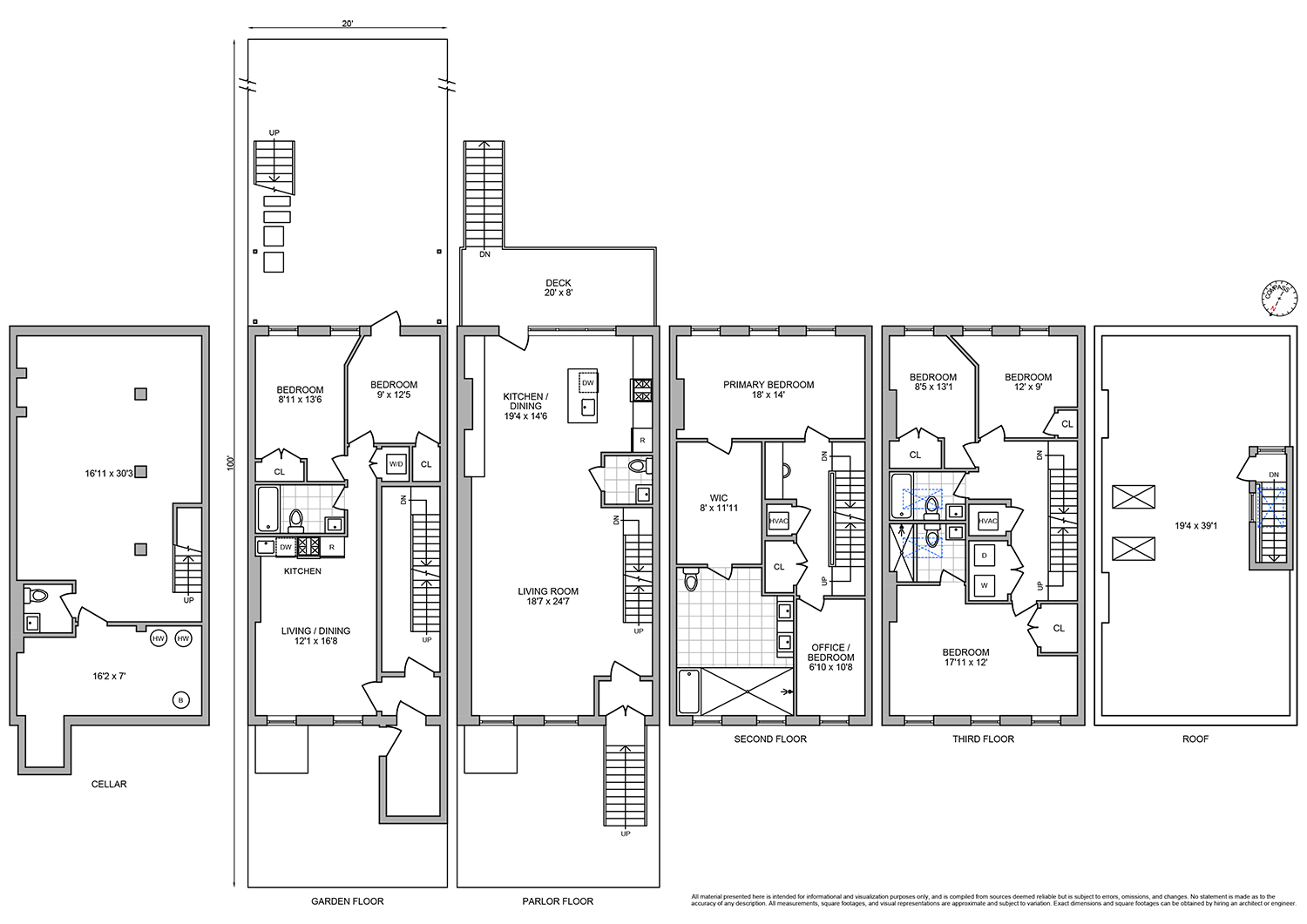 816 Lafayette Avenue, Unit MF Brooklyn, NY 11221 - Photo 22 of 22 a picture of a bathroom with a shower