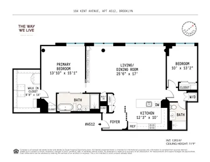 $2,575,000 | 184 Kent Avenue, Unit 512A | Williamsburg