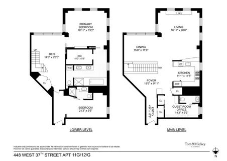 $3,795,000 | 448 West 37th Street, Unit 11G/12G | Hudson Yards