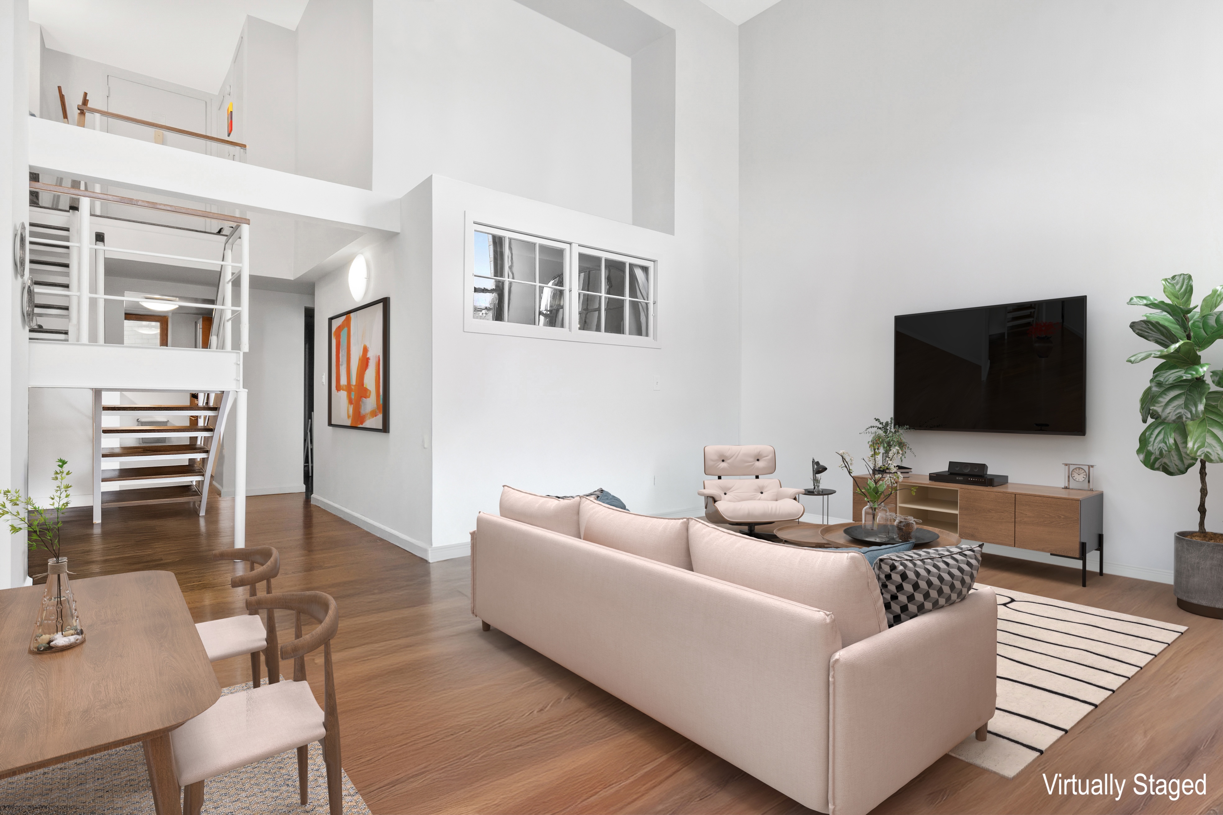 305 2nd Avenue, Unit 516 Manhattan, NY 10003 - Photo 2 of 21 a living room with furniture and a flat screen tv