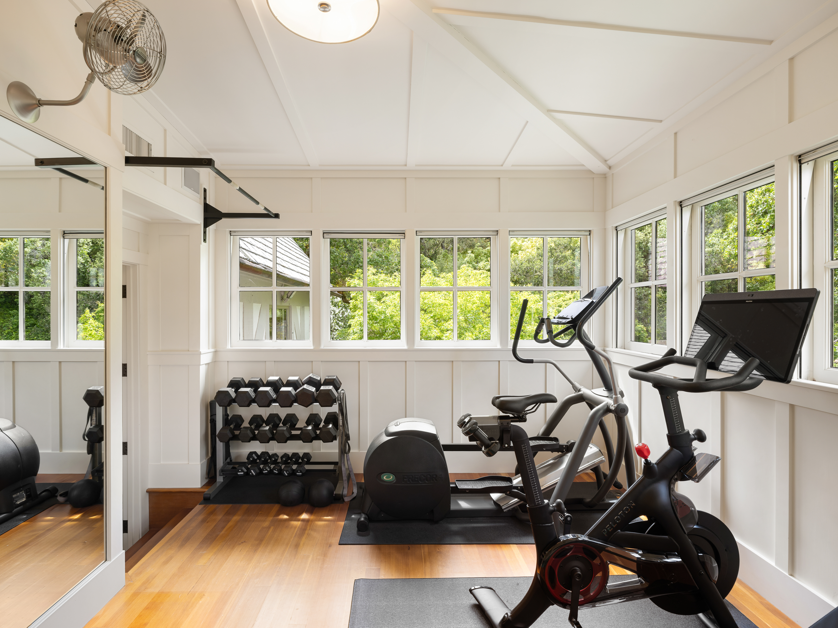 37 Upper Road Ross, CA 94957 - Photo 36 of 68 a view of a room with gym equipment