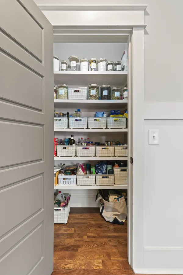 a room with storage and utility
