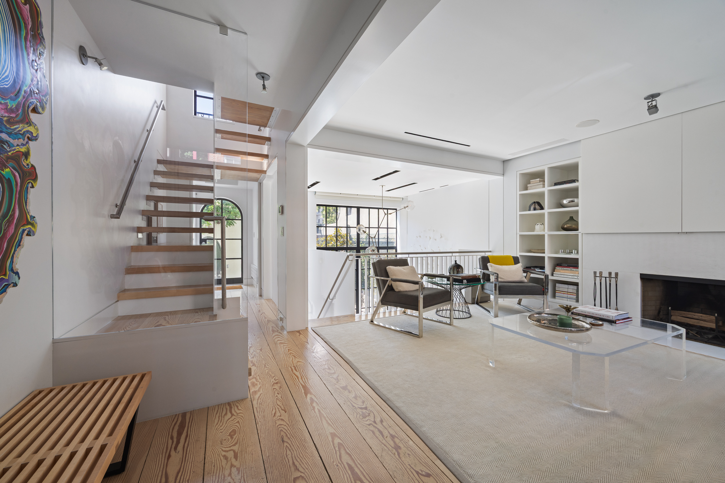 39 Barrow Street Manhattan, NY 10014 - Photo 11 of 39 a view of a livingroom with furniture and fireplace