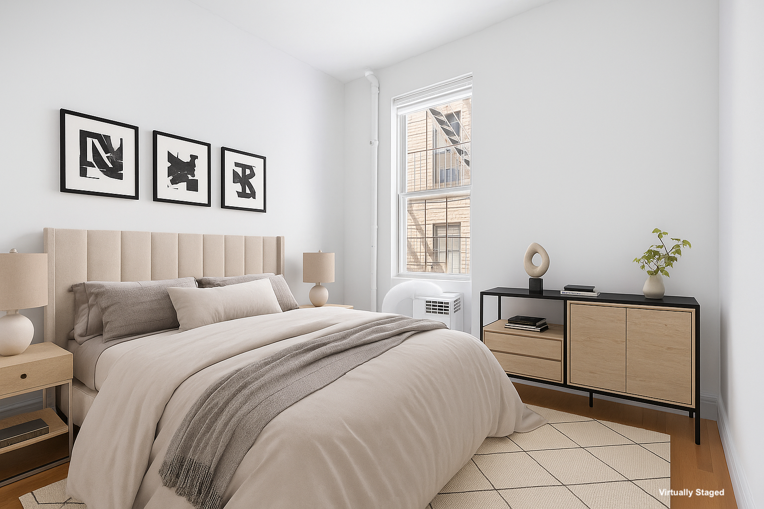 345 West 70th Street, Unit 5E Manhattan, NY 10023 - Photo 5 of 10 a bedroom with a bed and a window